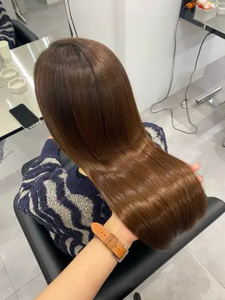 ロング 艶髪/縮毛矯正/ Core mikuaのヘアスタイル