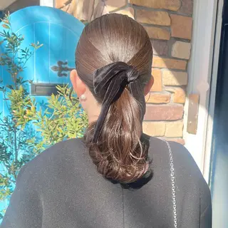 ミディアム ヘアアレンジ 伊藤 玲衣のヘアスタイル