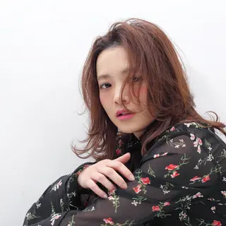 ロング 店長/mao/ 前髪/顔周りカットのヘアスタイル