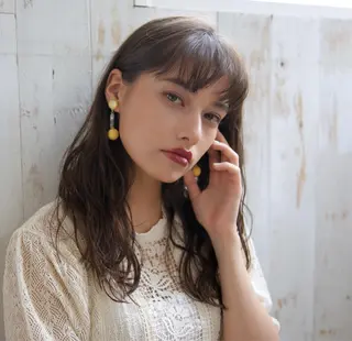 ミディアム カラー giinii所属・横浜縮毛矯正 ☆渋谷良太のヘアスタイル