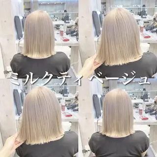 ミディアム 💛ムラ修正ブリーチ 💛YUUのヘアスタイル