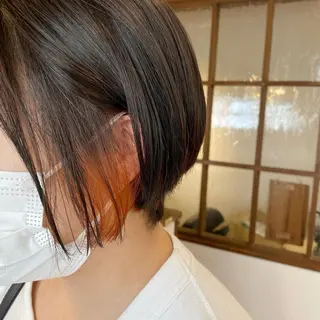 ショート カラー レイヤー/透明感 カラー🫧‪平井のヘアスタイル