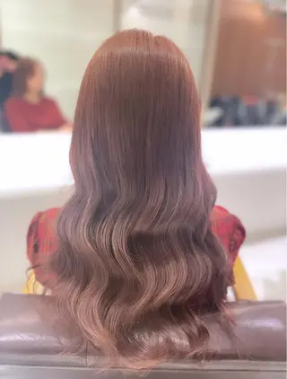 ロング カラー ウォーレントリコミ  ニューヨーク所属・西梅田直結🌹 若林梨音のヘアスタイル