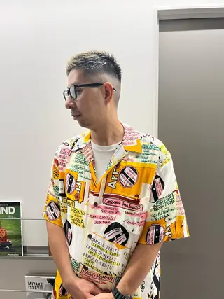 ショート メンズカット 鈴木ルナのヘアスタイル