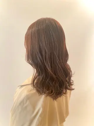 ミディアム カラー 安永 涼のヘアスタイル