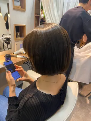 ショート カラー 【新宿】🦝モード スタイル/夏鈴🦝のヘアスタイル