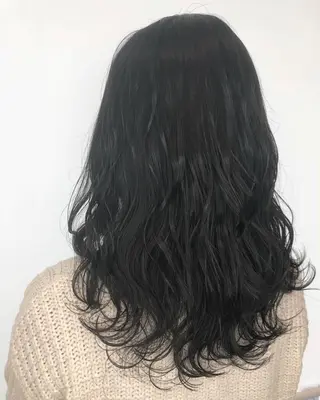 ロング カラー sano sayakaのヘアスタイル