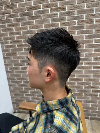 ショート メンズ peakshair所属・堀江/メンズパーマ 𝒀𝑼𝑻𝑶のヘアスタイル