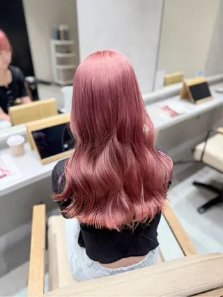 ミディアム カラー ai 梅田/暖色カラーのヘアスタイル