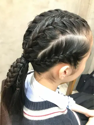 セミロング まつパ・ヘアセット ♡Chinami♡のマツエク・マツパデザイン