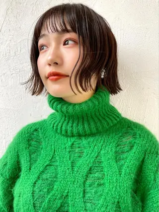 ショート 結べるレイヤーボブ くびれLady表参道のヘアスタイル
