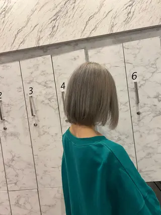 ショート カラー 太白区白髪ぼかし/ ボブカット/千葉達人のヘアスタイル