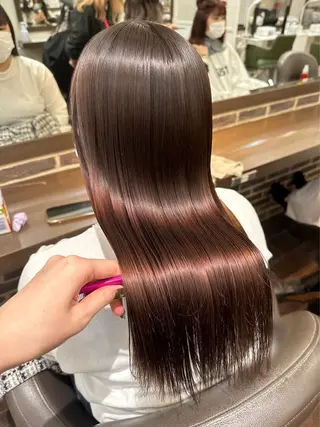 ロング カラー ‪るか/‪透明感 カラー/アレンジのヘアスタイル