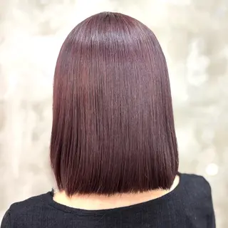 ミディアム カラー 美容室eTONe仙台駅前所属・艶髪‎カラー🤍 RIKAのヘアスタイル