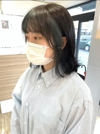 ミディアム カラー 🫧ウルフカット/ 畑中結衣🫧のヘアスタイル