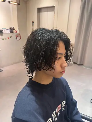 ショート パーマ メンズ 【メンズ特化】 メンズパーマ/雄斗のヘアスタイル