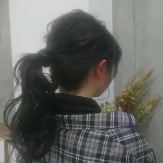 セミロング カラー 🦋美髪／エクステ 🦋アベイクミのヘアスタイル