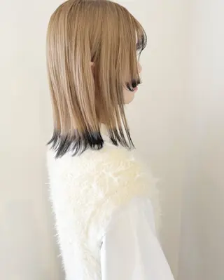 ミディアム カラー 中島 絢太のヘアスタイル