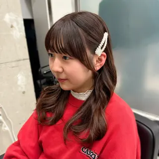 ミディアム カラー 縮毛矯正+モテカラー 🎀✨MIHOのヘアスタイル