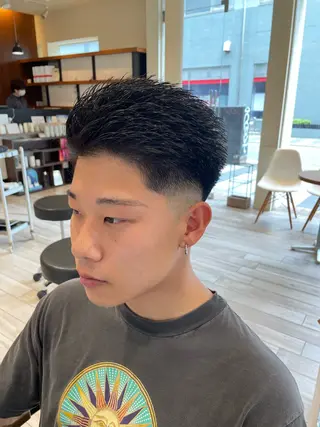 ショート メンズ パーマ/フェード🔥 佐々木波人のヘアスタイル