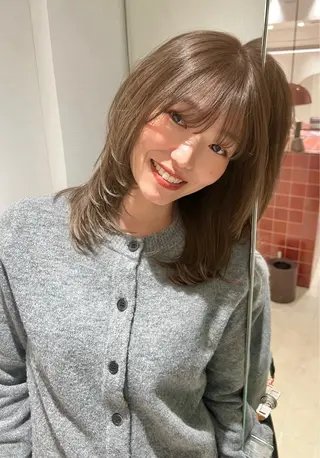 カラー 透明感/モテカラー/ メンズ/Runa🤎のヘアスタイル