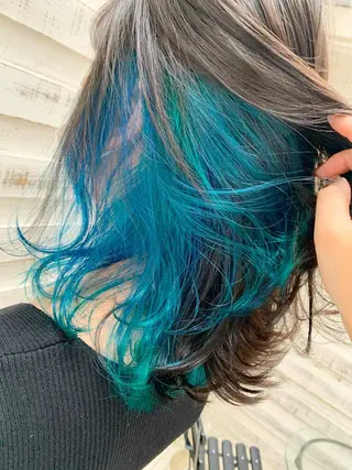 セミロング カラー ヘアアレンジ 指名支持率NO.1 スタイリストのヘアスタイル