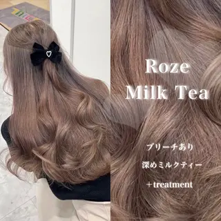 ロング カラー 韓国風艶髪🎀 暖色カラー🤍のヘアスタイル