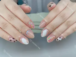 ネイル 神田 ココナッツのネイルデザイン