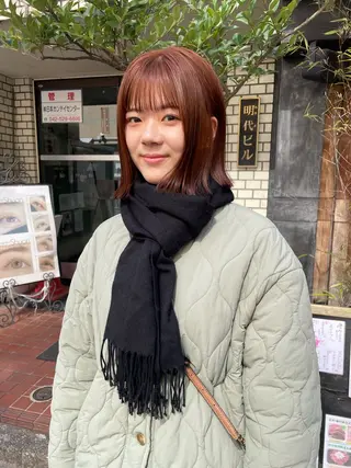 ミディアム カラー sakura🌸 レイヤー/韓国ヘアのヘアスタイル