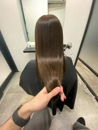 ロング カラー 【艶髪×韓国風】 毛流れ職人 RYOのヘアスタイル