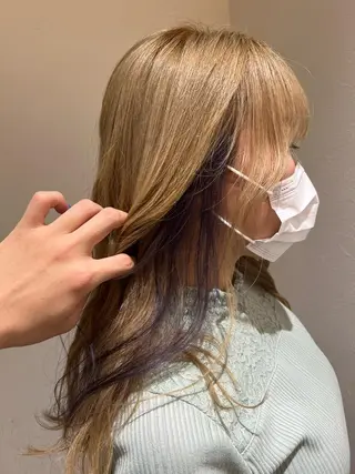 セミロング 🦄🌈田中聖太郎 ニュアンスカラー🦄のヘアスタイル