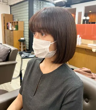 ミディアム カラー 透明感カラー/ イルミナカラーヒロキのヘアスタイル