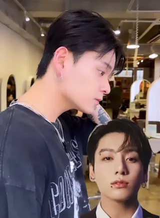 ショート パーマ ヘアアレンジ メンズ 🫧🇰🇷韓国ヘア レイヤー🐺Yutaのヘアスタイル