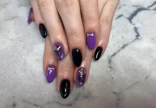 ネイル ネイルリボン 受付スタッフのネイルデザイン