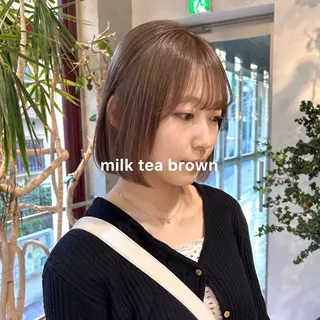 カラー 暖色カラー推し/ トヤエリコのヘアスタイル