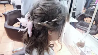 ヘアアレンジ 下妻 カラーエクステ難波のヘアスタイル