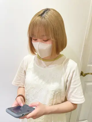 ミディアム カラー エクステ/ハイトーン 🐏☁️miminaのヘアスタイル