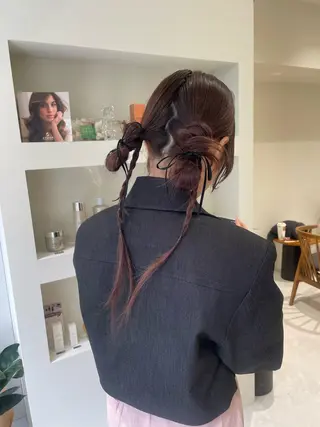 ロング ヘアアレンジ 透明感🍨レイヤー ヘアセット/miyuのヘアスタイル