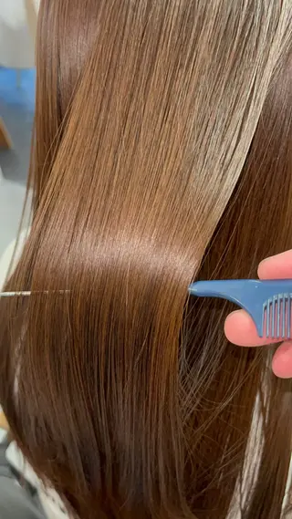ロング 艶髪color💎髪 質改善ストレート大吉のヘアスタイル