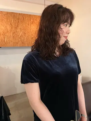 パーマ 暖色/パーマ 🌼クニトウメイのヘアスタイル