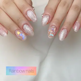 ネイル Rainbow nailsくろちゃんのネイルデザイン