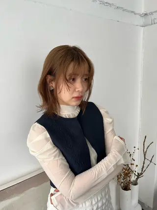 ミディアム 似合わせ 垢抜け🌟 AKINOのヘアスタイル