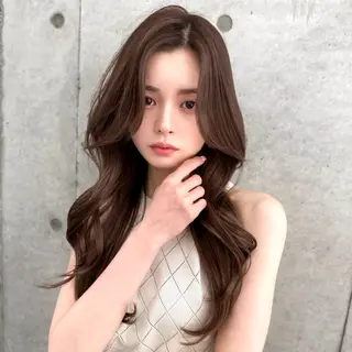 ロング カラー 韓国ヘア🇰🇷 レイヤー/芝春樹のヘアスタイル