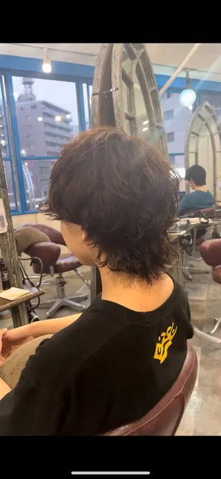 ショート パーマ メンズ 🌿美髪縮毛矯正 のプロ安川🌿のヘアスタイル