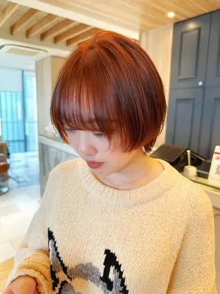 ショート カラー hibiki/セット /透明感カラーのヘアスタイル