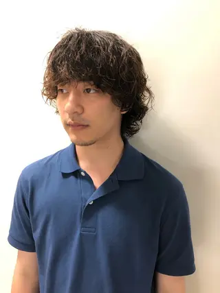 パーマ ヘアアレンジ メンズ ainico+所属・メンズ特化✂️栗原 侑也のヘアスタイル