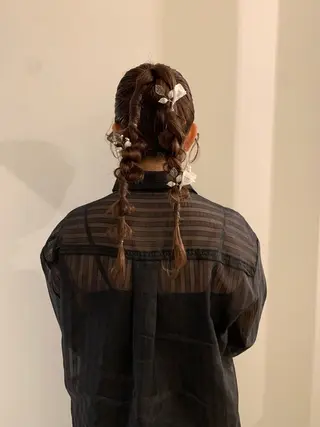 ロング 落合希 Olivebeigeのヘアスタイル