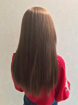 ロング カラー パーマ 福田 武士のヘアスタイル