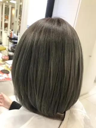 ミディアム カラー 【暖色カラー特化】 中山由梨のヘアスタイル