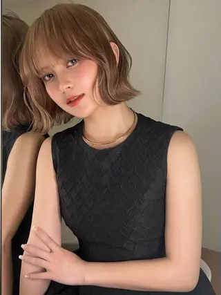 ショート 小顔ボブ jilblanカホのヘアスタイル
